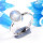 Rainbow Moonstone E - RSS927-925 Sterling Silver Dazzling Company Made Party Wear Ring