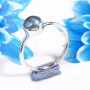 Rainbow Moonstone O - RSS927-925 Sterling Silver Dazzling Company Made Party Wear Ring