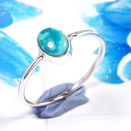 Blue Turquoise F - RSS926-925 Sterling Silver Gorgeous Fashionable Preety Design Ri Blue Turquoise F - RSS926-925 Sterling Silver Gorgeous Fashionable Preety Design Ri
