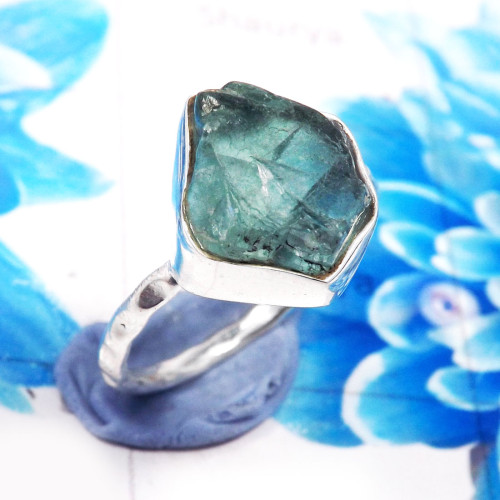 Fluorite Rough B - RSS923-925 Sterling Silver Gorgeous Company Handmade Rough Stone Fluorite Rough B - RSS923-925 Sterling Silver Gorgeous Company Handmade Rough Stone