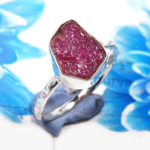 Pink Ruby Rough G - RSS923-925 Sterling Silver Gorgeous Company Handmade Rough Stone Pink Ruby Rough G - RSS923-925 Sterling Silver Gorgeous Company Handmade Rough Stone