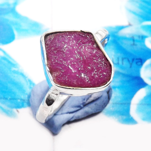 Pink Ruby Rough H - RSS923-925 Sterling Silver Gorgeous Company Handmade Rough Stone