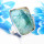 Green Fluorite Rough C - RSS922-Dazzling Rough Stone 925 Sterling Silver Wholesale Rings