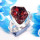 Garnet Rough F - RSS922-Dazzling Rough Stone 925 Sterling Silver Wholesale Rings