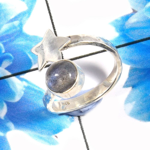 Labradorite Cab B - RSS919-Beautiful Handmade 925 Sterling Silver Designer Latest Ri