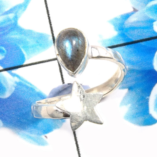 Labradorite Cab E - RSS919-Beautiful Handmade 925 Sterling Silver Designer Latest Ri