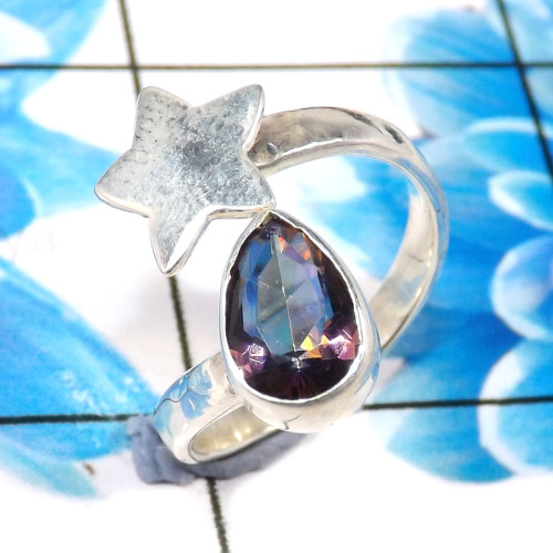 Mystic Quartz F - RSS919-Beautiful Handmade 925 Sterling Silver Designer Latest Ri