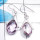 Amethyst Cut B - BZE809-Stunning 925 Sterling Silver Wholesale Bezel Earrings Des