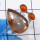 Snake Skin Jasper & Carnelian C - CLR936-Dazzling 925 Sterling Silver Party Wear Cluster Rings Fas