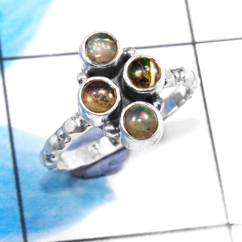 Ethiopion Opal B - SDR710-Designer Handmade 925 Sterling Silver Beautiful Rings Who