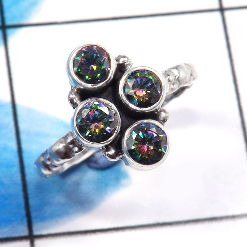 Mystic Quartz H - SDR710-Designer Handmade 925 Sterling Silver Beautiful Rings Who