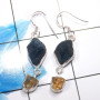 Apatite & Citrine O - XSE942-925 Sterling Silver Beautiful Factory Handmade Rough Ston