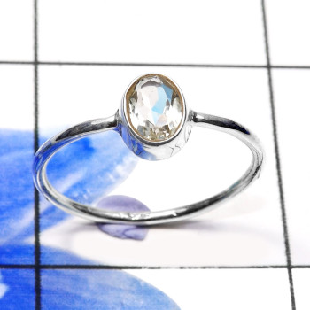 Rainbow Moonstone B - RBS946-Lovely 925 Sterling Silver Lightweight Baby Rings Company Rainbow Moonstone B - RBS946-Lovely 925 Sterling Silver Lightweight Baby Rings Company