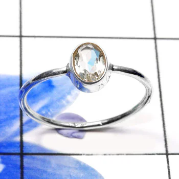 Rainbow Moonstone B - RBS946-Lovely 925 Sterling Silver Lightweight Baby Rings Company Rainbow Moonstone B - RBS946-Lovely 925 Sterling Silver Lightweight Baby Rings Company