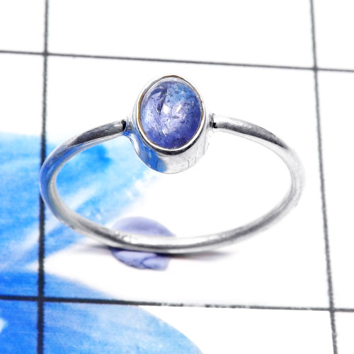 Tanzanite Cab F - RBS946-Lovely 925 Sterling Silver Lightweight Baby Rings Company Tanzanite Cab F - RBS946-Lovely 925 Sterling Silver Lightweight Baby Rings Company