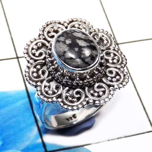 Snowflacke G - SDR703-Amazing Party Wear Designer Ring 925 Sterling Silver