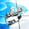 Larimar Cab H - RBS945-Dazzling Larimar Designer Baby Rings 925 Sterling Silver