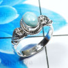 Larimar Cab C - RBS944-Glamorous Larimar 925 Sterling Silver Rings Handmade Whol