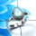 Larimar Cab F - RBS942-Fabulous Larimar 925 Sterling Silver Designer Baby Rings 