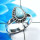Larimar Cab G - RBS942-Fabulous Larimar 925 Sterling Silver Designer Baby Rings 