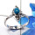 Crysocolla D - RBS937-Trendy 925 Sterling Silver Lightweight Rings Designer Han