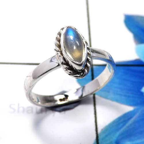 Rainbow Moonstone E - RBS936-925 Sterling Silver Beautiful Company Handmade Baby Rings Rainbow Moonstone E - RBS936-925 Sterling Silver Beautiful Company Handmade Baby Rings