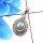 Rainbow Moonstone D - SD678-925 Sterling Silver Stunning Company Made Designer Pendant