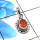 Carnelian Cut O - SD678-925 Sterling Silver Stunning Company Made Designer Pendant