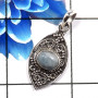 Aquamarine E - SD673-925 Sterling Silver Lovely Wholesale Designer Pendants Fac
