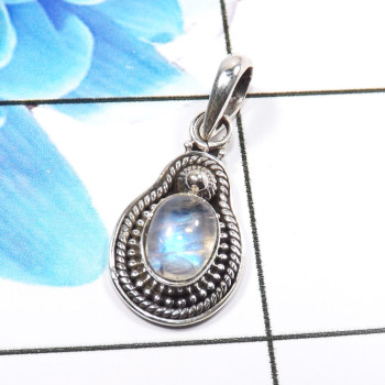 Rainbow Moonstone G - SD667-Fabulous 925 Sterling Silver Designer Pendants Factory Who Rainbow Moonstone G - SD667-Fabulous 925 Sterling Silver Designer Pendants Factory Who