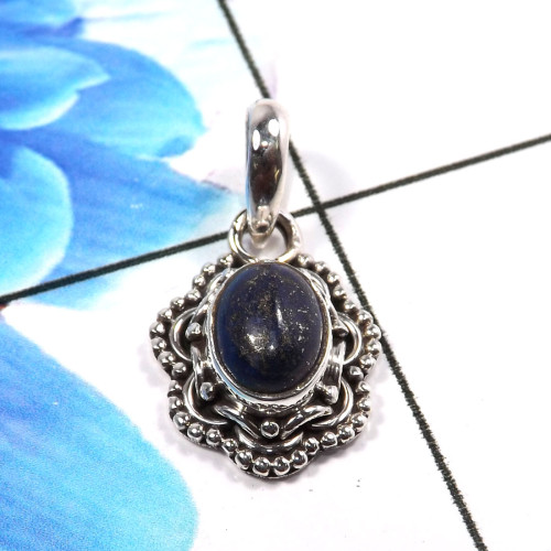 Lapis Lazuli D - SD666-Beautiful 925 Sterling Silver Company Made Pendants Design