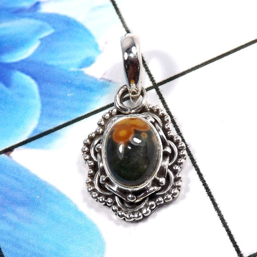 Ocean Jasper G - SD666-Beautiful 925 Sterling Silver Company Made Pendants Design