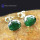 Emerald A - WFJ907-Precious Amazing Emerald 925 Sterling Silver Stud Earring