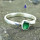 Emerald E - WFJ902-925 Sterling Silver Emerald Designer Pendants Company Man