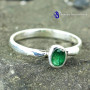 Emerald E - WFJ902-925 Sterling Silver Emerald Designer Pendants Company Man