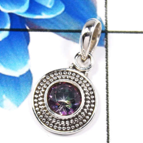 Mystic Quartz K - SD656-Lovely Company Wholesale Designer Pendants 925 Sterling Si