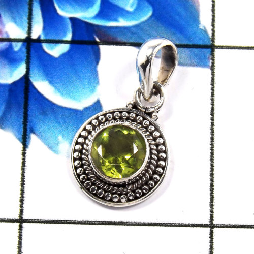 Green Amethyst Cut M - SD656-Lovely Company Wholesale Designer Pendants 925 Sterling Si
