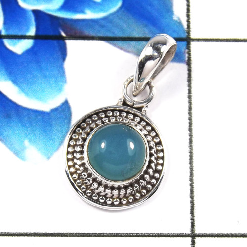 Chalcedony O - SD656-Lovely Company Wholesale Designer Pendants 925 Sterling Si