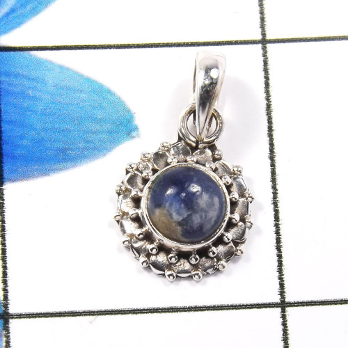 Sodolite G - SD654-Fabulous 925 Sterling Silver Designer Pendants Factory Man Sodolite G - SD654-Fabulous 925 Sterling Silver Designer Pendants Factory Man