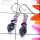 Amethyst D - SDE978-Natural Gemstone Elegant Earring