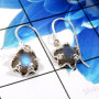 Labradorite Cab F - SDE774-Amazing 925 Sterling Silver Wholesale Designer Earrings F