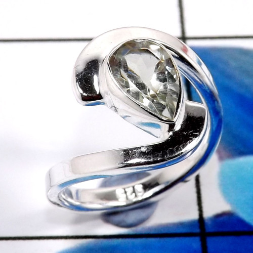 Green Amethyst Cut C - RBS932-925 Sterling Silver Trendy Look Baby Rings Wholesale