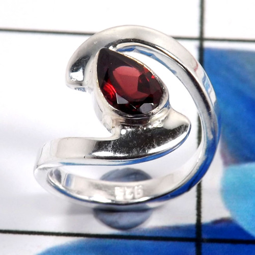 Garnet Cut F - RBS932-925 Sterling Silver Trendy Look Baby Rings Wholesale