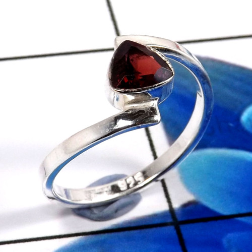 Garnet G - RBS932-925 Sterling Silver Trendy Look Baby Rings Wholesale