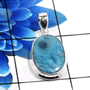 Larimar Cab O - SSP880-925 Sterling Silver Gorgeous Designer Handmade Pendants C