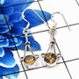 Citrine Cut C - SDE770-925 Sterling Silver Fashionable Latest Designs Earrings W