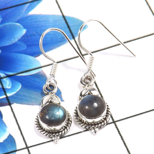 Labradorite Cab G - SDE766-Stunning 925 Sterling Silver Designer Fashionable Earring Labradorite Cab G - SDE766-Stunning 925 Sterling Silver Designer Fashionable Earring