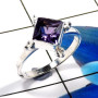 Amethyst Cut G - RBS930-925 Sterling Silver Stunning Light Weight Baby Rings Desi