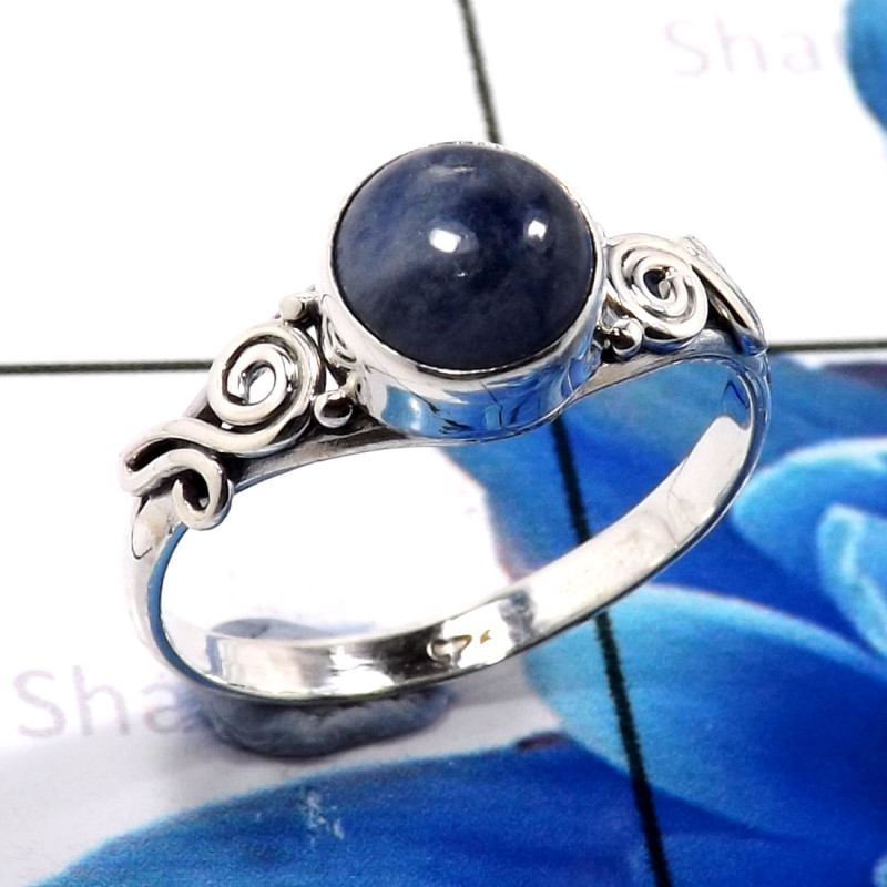 Sodolite A - RBS915-925 Sterling Silver Charming Designer Handmade Rings Fact Sodolite A - RBS915-925 Sterling Silver Charming Designer Handmade Rings Fact