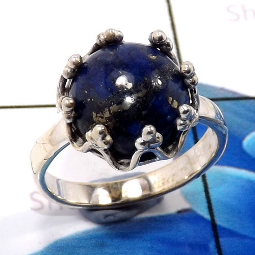 Lapis Lazuli E - SDR697-925 Sterling Silver Stunning Wholesale Designer Rings Fac Lapis Lazuli E - SDR697-925 Sterling Silver Stunning Wholesale Designer Rings Fac